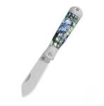 QSP Jumping Jack Slip Joint Pocket Knife 14C28N blade Abalone Handle