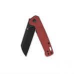 ⁦QSP Penguin V2 Liner Lock Pocket Knife D2 blade Red Micarta handle⁩ - الصورة ⁦3⁩
