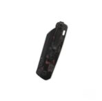 QSP Penguin V2 Liner Lock Pocket Knife D2 black blade Red Shredded CF overlay G10 handle - Image 4