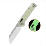 QSP Penguin Glyde Lock Pocket Knife 14C28N Satin Blade Glow-in-the-dark resin Handle
