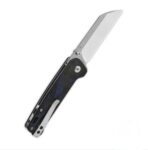 ⁦QSP Penguin V2 Liner Lock Pocket Knife D2 sarin blade Blue Shredded CF overlay G10 handle⁩ - الصورة ⁦2⁩