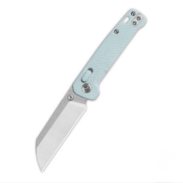 QSP Penguin Glyde Lock Pocket Knife 14C28N Satin Blade Ice Cream Blue FRN Handle