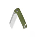 QSP Penguin Glyde Lock Pocket Knife 14C28N Satin Blade OD Green FRN Handle - Image 3
