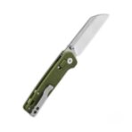 QSP Penguin Glyde Lock Pocket Knife 14C28N Satin Blade OD Green FRN Handle - Image 4
