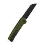 QSP Penguin Glyde Lock Pocket Knife 14C28N Black Blade OD Green FRN Handle - Image 4