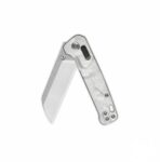 QSP Penguin Glyde Lock Pocket Knife 14C28N Satin Blade G10 with Aluminum Foil Handle - Image 3