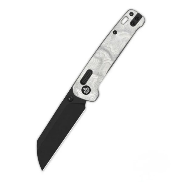 QSP Penguin Glyde Lock Pocket Knife 14C28N Black Blade G10 with Aluminum Foil Handle