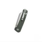 QSP Penguin V2 Liner Lock Pocket Knife D2 Satin Blade Green Micarta Handle - Image 2