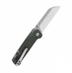 QSP Penguin V2 Liner Lock Pocket Knife D2 Satin Blade Green Micarta Handle - Image 4