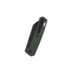 QSP Penguin V2 Liner Lock Pocket Knife D2 Black Blade Green Micarta Handle - Image 2