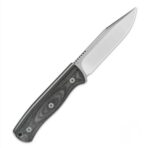 QSP Bison V2 Fixed Blade Knives Hunting knives D2 Satin Blade Micarta handle - Image 3