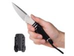 ANV P100 Sandvik 14C28N Black Paracord Handle Fixed Blade