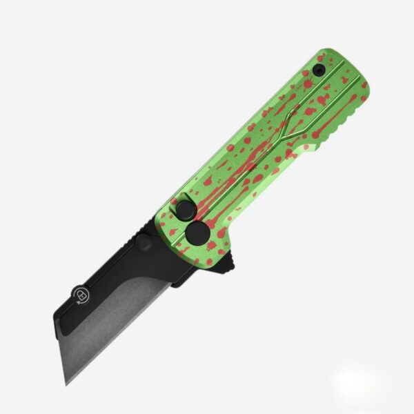 U1 Ultra Zombie Edition Green Utility Knife with Ceramic Blade