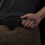 Kizer Billy Bones Deep-Grooved G10 Handle Lightweight Tactical AEB-L Fixed Blade - Image 5