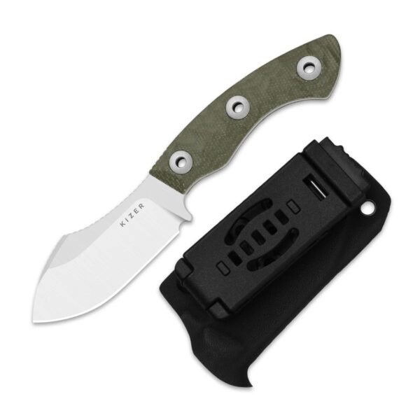 Kizer Rook AEB-L Micarta Fixed Blade