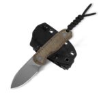 ⁦Kizer Drop Bear Fix 14C28N Burlap Micarta⁩ - الصورة ⁦3⁩