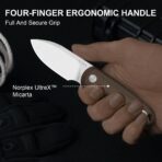 ⁦Kizer Drop Bear Fix Norplex UltreX Micarta 14C28N⁩ - الصورة ⁦6⁩