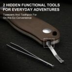 ⁦Kizer Drop Bear Fix Norplex UltreX Micarta 14C28N⁩ - الصورة ⁦5⁩