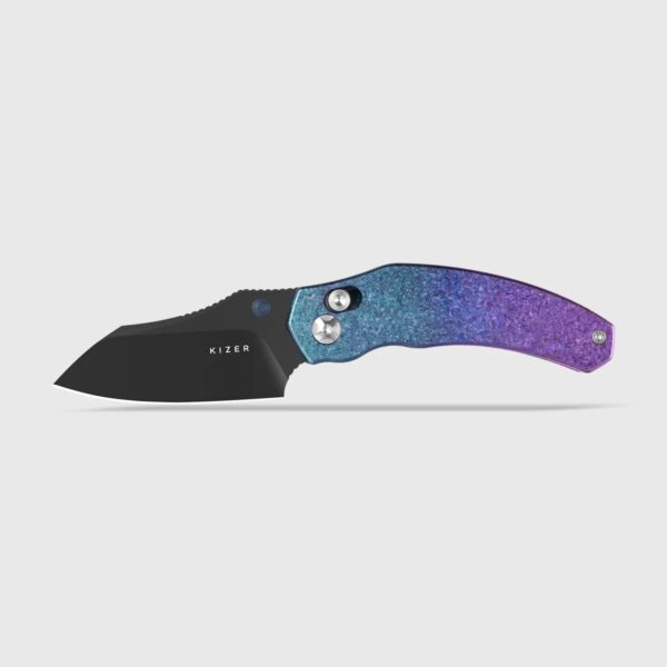 Kizer Mini Bulldog S45VN Steel Titanium & Crystallized Titanium Handle