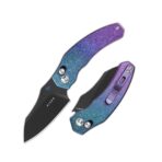 Kizer Mini Bulldog S45VN Steel Titanium & Crystallized Titanium Handle - Image 2
