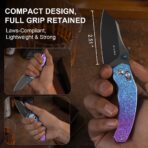 Kizer Mini Bulldog S45VN Steel Titanium & Crystallized Titanium Handle - Image 3