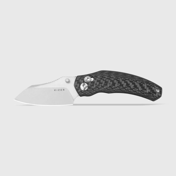 Kizer Mini Bulldog S45VN Steel Carbon Fiber Handle