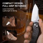 Kizer Mini Bulldog S45VN Steel Carbon Fiber Handle - Image 3