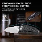 Kizer Mini Bulldog S45VN Steel Carbon Fiber Handle - Image 4