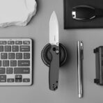 Kizer Pokiman CD Clutch Lock Drop Point Four-Finger Full Grip Aluminum - Image 6