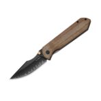 ⁦Kizer HARPOON FOLD 3-Layer Composite San Mai Steel + Flat Grind FRAME LOCK Titanium & Norplex UltreX™ Micarta⁩ - الصورة ⁦2⁩