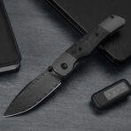 Kizer Coywolf | Damascus Blade Titanium & Carbon Fiber Handle Frame Lock - Image 5