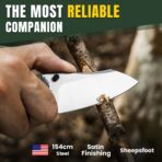 Kizer Bulldog 154CM Steel Micarta Handle - Image 4