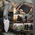Kizer Bulldog 154CM Steel Micarta Handle - Image 7