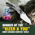 Kizer Bulldog 154CM Steel Micarta Handle - Image 8