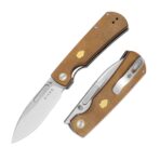 Kizer Retro Nitro-V Steel Micarta & Brass Handle - Image 2