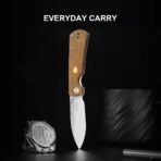 Kizer Retro Nitro-V Steel Micarta & Brass Handle - Image 5