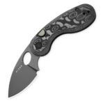 ⁦Kizer Microbe Kizer Button Liner Lock Micarta With Vortex Pattern 14C28N⁩ - الصورة ⁦2⁩