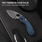 ⁦Kizer Microbe Kizer Button Liner Lock 14C28N Aluminum⁩ - الصورة ⁦8⁩