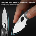 ⁦Kizer Microbe Kizer Button Liner Lock Norplex UltreX Micarta 14C28N⁩ - الصورة ⁦6⁩