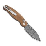 Kizer Phoca CD Clutch Lock Acid Damascus Mkuruti Wood - Image 3