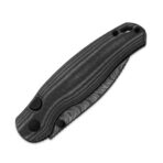 ⁦Kizer Phoca BD Button Liner Lock™ | Black Acid Damascus Norplex UltreX™ Micarta⁩ - الصورة ⁦3⁩