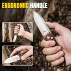 Kizer Drop Bear Clutch Lock Nitro-V RoseWood Handle - Image 5