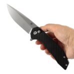 ⁦KANSEPT ACCIPITER | BUTTON LOCK | TWILL CARBON FIBER & G10 | 3.53" 14C28N BLADE |⁩ - الصورة ⁦3⁩