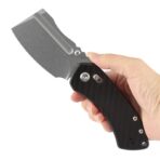 KANSEPT KORVID V | CROSSBAR LOCK | TWILL CARBON FIBER & G10 | 2.91" STONEWASHED D2 BLADE | KOCH TOOLS DESIGNED | - Image 3