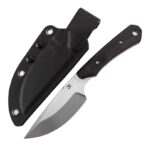 ⁦KANSEPT FLANK FIXED BLADE BLACK & RED G10 HANDLE (3.69'' STONEWASHED D2 BLADE) TUFFKNIVES DESIGNED⁩ - الصورة ⁦3⁩
