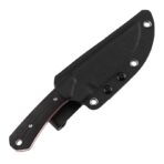 ⁦KANSEPT FLANK FIXED BLADE BLACK & RED G10 HANDLE (3.69'' STONEWASHED D2 BLADE) TUFFKNIVES DESIGNED⁩ - الصورة ⁦2⁩