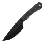 ⁦KANSEPT FLANK FIXED BLADE SHRED CARBON FIBER HANDLE (3.69'' BLACK STONEWASHED D2 BLADE) TUFFKNIVES DESIGNED⁩ - الصورة ⁦5⁩