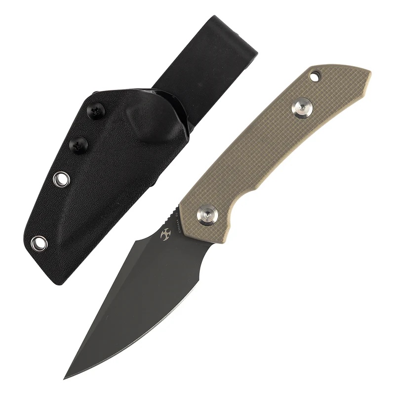 img_2719 KANSEPT FENRIR | FIXED BLADE | LIGHT SAND G10 |2.87" D2 BLADE | SPARROW KNIFE DESIGN | - الصورة 1
