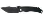 Kansept Pelican EDC Tanto , Black Titanium pocket knife, Kmaxrom design