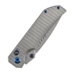 ⁦KANSEPT EAGLESTRIKE CROSSBAR LOCK KNIFE BEAD BLASTED TITANIUM WITH DIAMOND PATTERN HANDLE(3.73'' CPM S35VN BLADE) JAMES LOWE DESIGN⁩ - الصورة ⁦4⁩